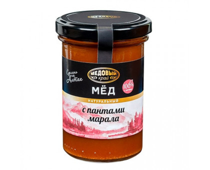 Мёд Алтайский с пантами марала, 300г